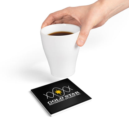 Sine Wave Logo Ceramic Coaster