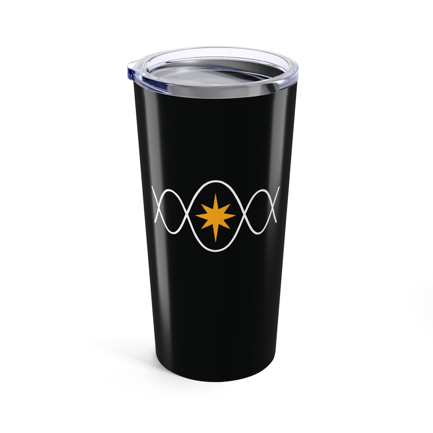 Sine Wave 20oz Black Stainless Steel Tumbler