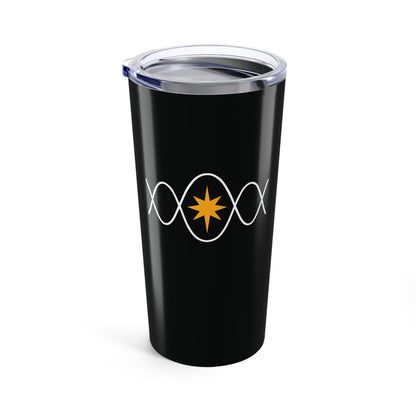 Sine Wave 20oz Black Stainless Steel Tumbler