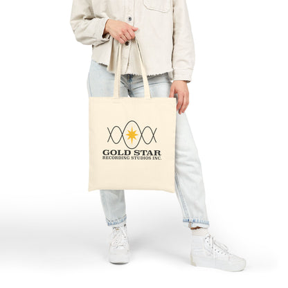 Sine Wave Logo Cotton Canvas Tote Bag