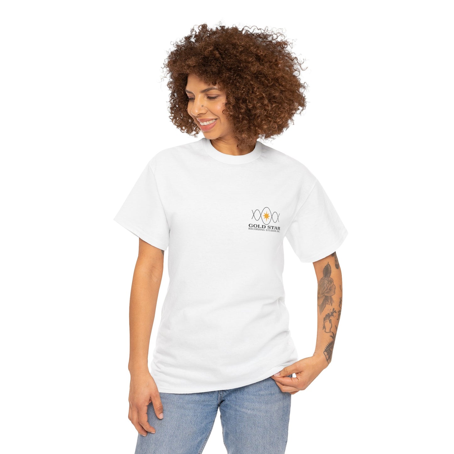 Sine Wave Chest Logo Unisex Heavy Cotton Tee