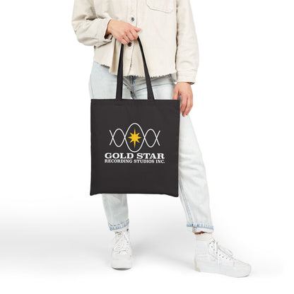 Sine Wave Logo Cotton Canvas Tote Bag