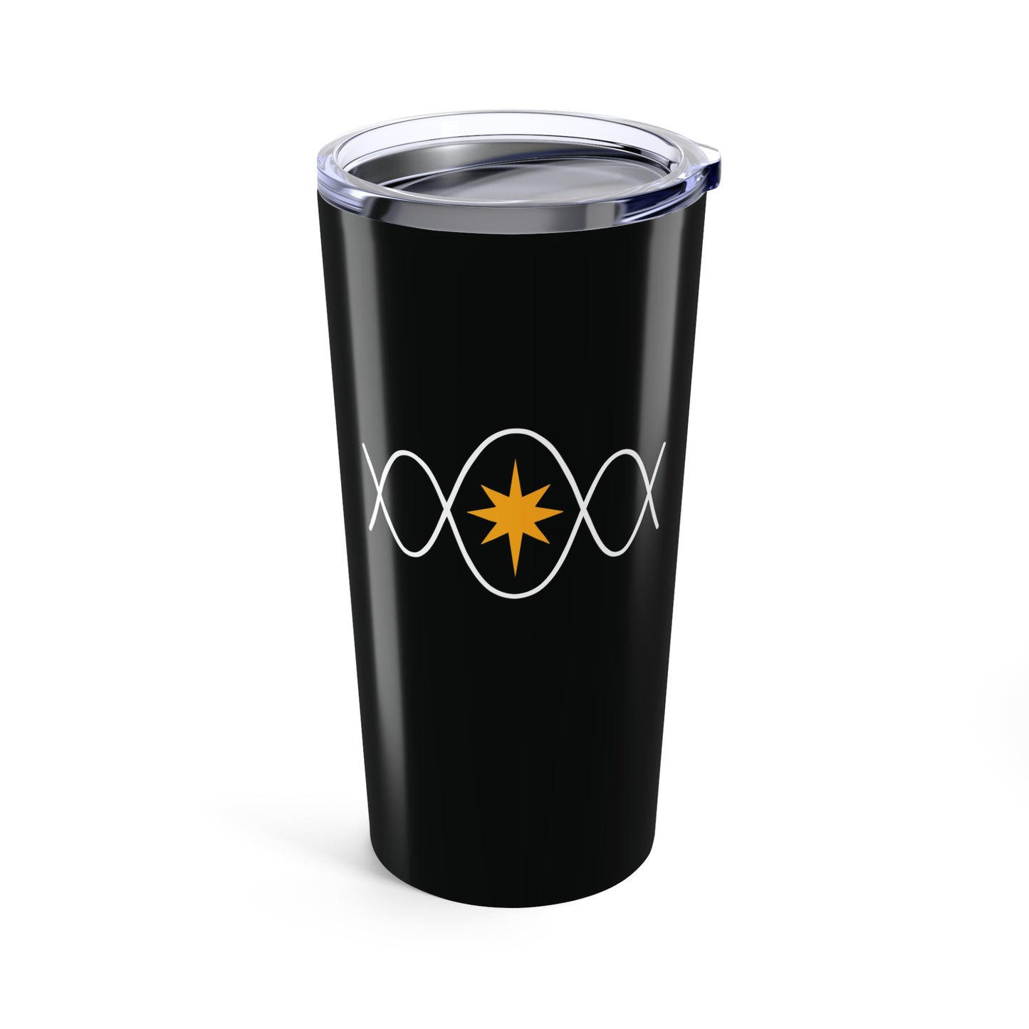 Sine Wave 20oz Black Stainless Steel Tumbler