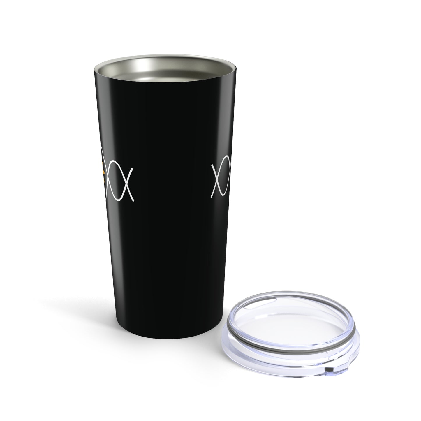 Sine Wave 20oz Black Stainless Steel Tumbler