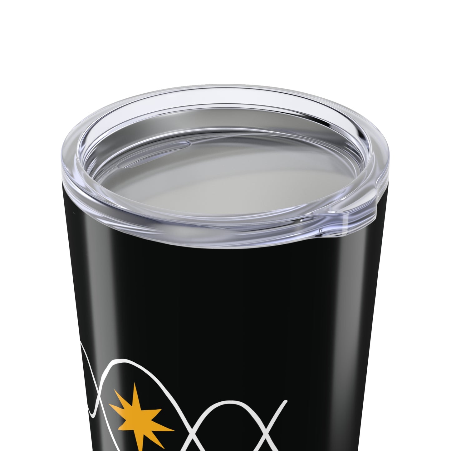 Sine Wave 20oz Black Stainless Steel Tumbler