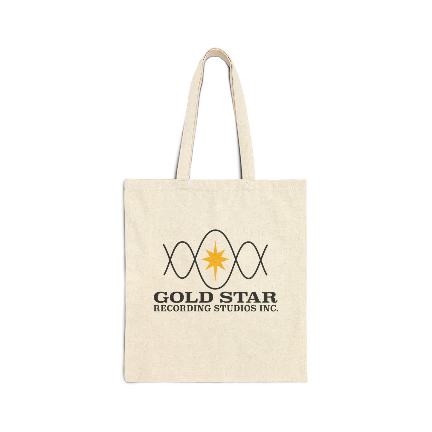 Sine Wave Logo Cotton Canvas Tote Bag